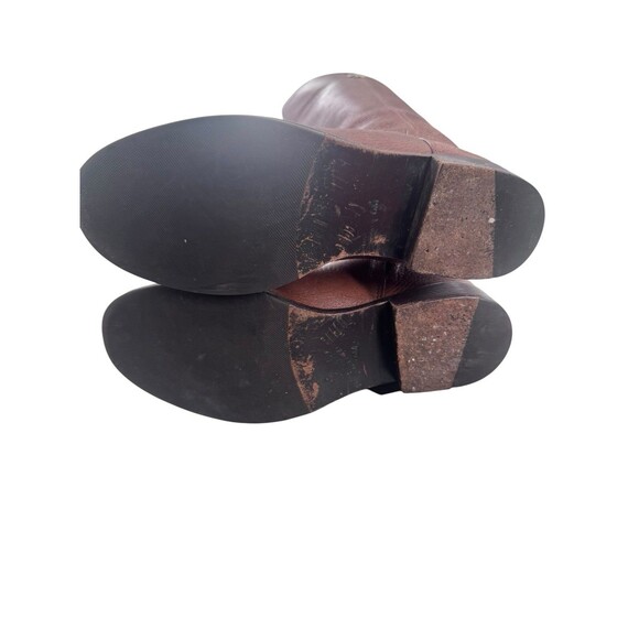 Tory Burch 'Jolie' Leather Logo Riding Boot Carmel Size 6 37 EU Fast Shipping - Picture 10 of 16